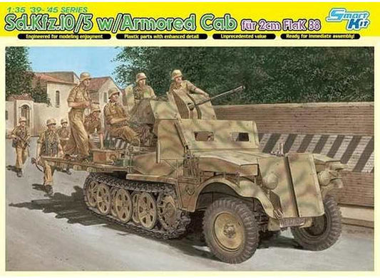 1/35 Dragon - Sd.Kfz.10/5 w/Armoured Cab fur 2cm flak 38