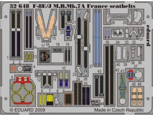 1/32 Eduard - F-8E/J Crusader MB.Mk.7A France seatbelts (Trumpeter)