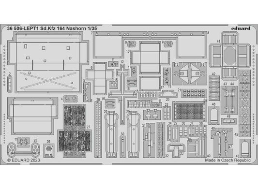 1/35 Eduard - Sd.Kfz.164 Nashorn Photo Etch (for Border Models kits)