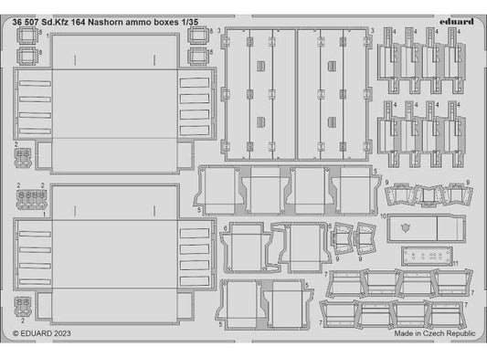 1/35 Eduard - Sd.Kfz.164 Nashorn Ammo Boxes Photo Etch (for Border Models kits)