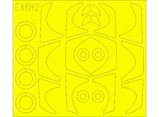 1/48 Eduard - Dassault Rafale C TFace Canopy Paint Masks (inside & outside) (for Revell kits)