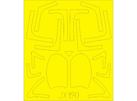 1/32 Eduard - A-6E Intruder TRAM canopy frame paint mask (for Trumpeter kits)