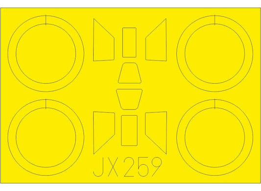 1/32 Eduard - PZL P.11c canopy frame paint mask (for IBG Models kits)
