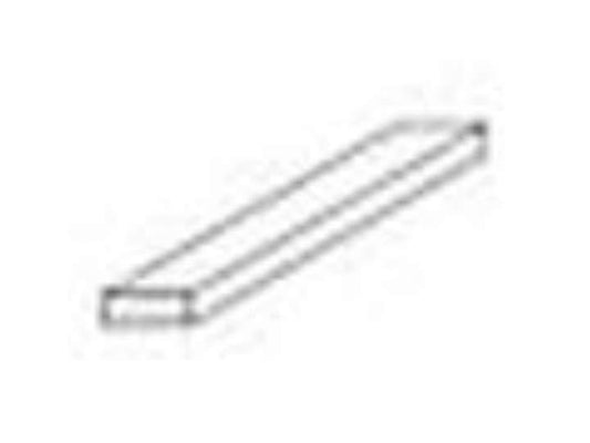 4.8mm Evergreen - Styrene Strips 6.3 x 6.3mm 0.250 X 0.250" (3)  