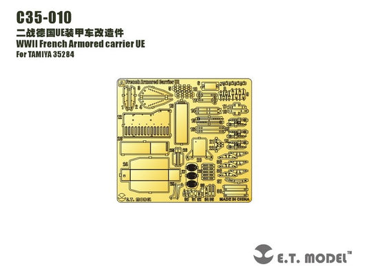 1/35 ET Model - WWII French Armored carrier UE Photo Etch (for Tamiya)