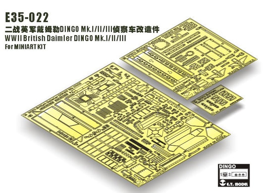 1/35 ET Model - WWII Daimler Dingo Mk.I/II/III Photo Etch (for Miniart)