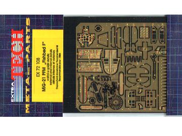 1/72 Extratech - Photoetch for Bilek Mikoyan MiG-21PFM