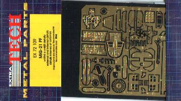 1/72 Extratech - Photoetch for Bilek Mikojan MiG-21PF