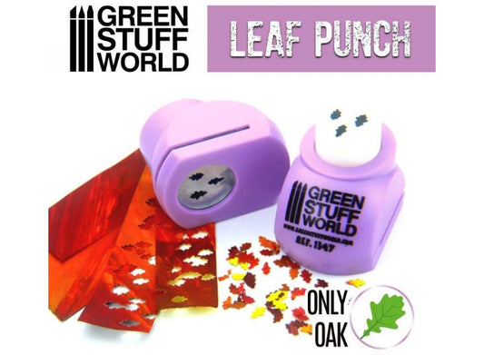 - Green Stuff World - Miniature Leaf Punch - Light Purple - Oak Leaves (1/35 -1/48)
