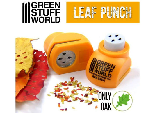 - Green Stuff World - Miniature Leaf Punch - Orange  - Oak Leaves (1/43 -1/65)