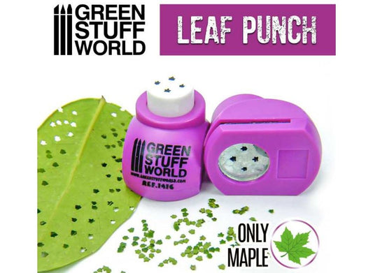 - Green Stuff World - Miniature Leaf Punch - Medium Purple  - Maple Leaves (1/43 -1/65)