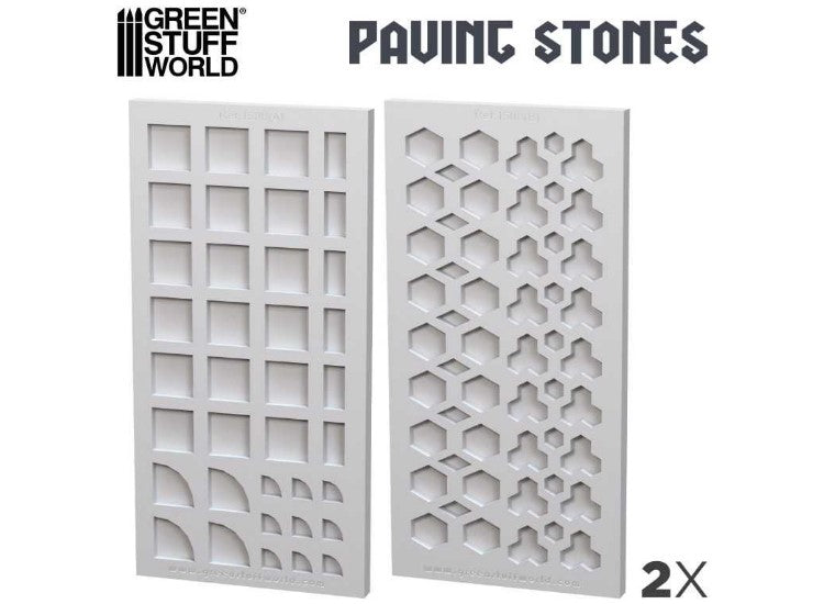 - Green Stuff World - Silicone Molds - Paving Stones  (1/32 - 1/48)