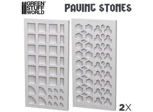 - Green Stuff World - Silicone Molds - Paving Stones  (1/32 - 1/48)