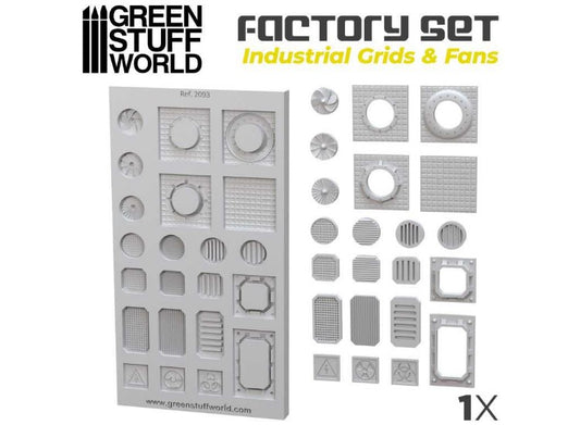 - Green Stuff World - Silicone Molds - Industrial Grids and  Fans
