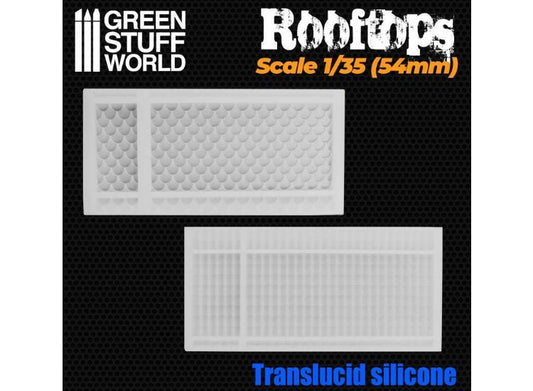 - Green Stuff World - Silicone Molds -Rooftops (1/35)