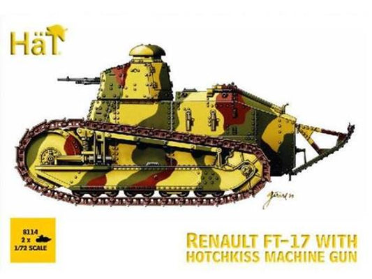 1/72 Hat - Renault FT-17 with Hotchkiss machine gun