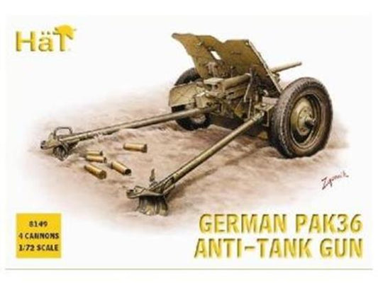 1/72 Hat - WWII German Pak36 37mm AT gun