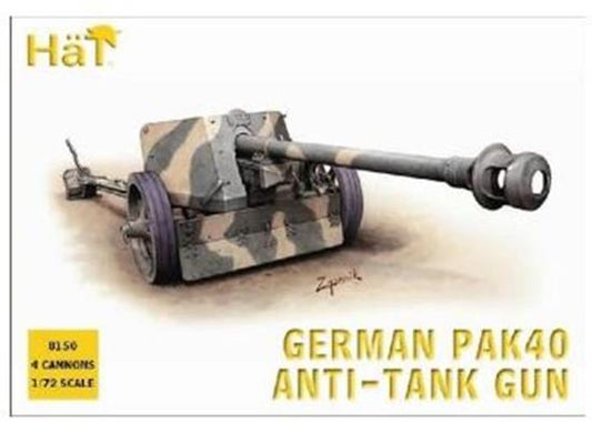 1/72 Hat - WWII German Pak40 75mm AT gun