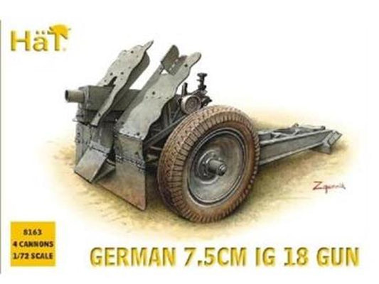 1/72 Hat - German 75mm IG 18 Gun
