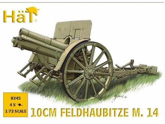 1/72 Hat - WWI / WWII 10cm Feldhaubitze M.14  (4PCS)