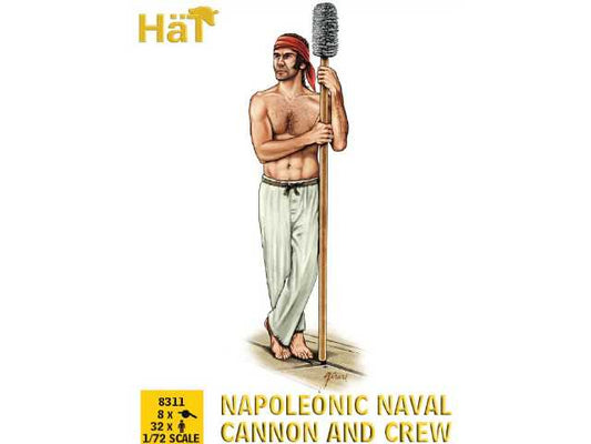 1/72 Hat - Napoleonic Naval Cannon and Crew