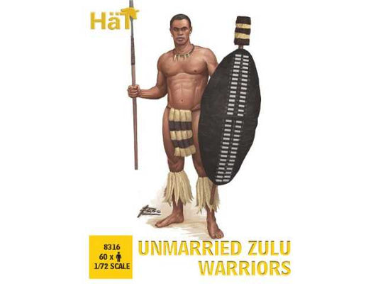 1/72 Hat - Unmarried Zulu Warrior