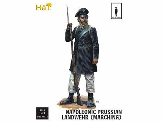 1/32 Hat -  Napoleonic Prussian Landwehr Marching