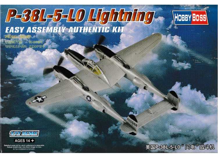 1/72 Hobbyboss - P-38L-5-L0 Lightning