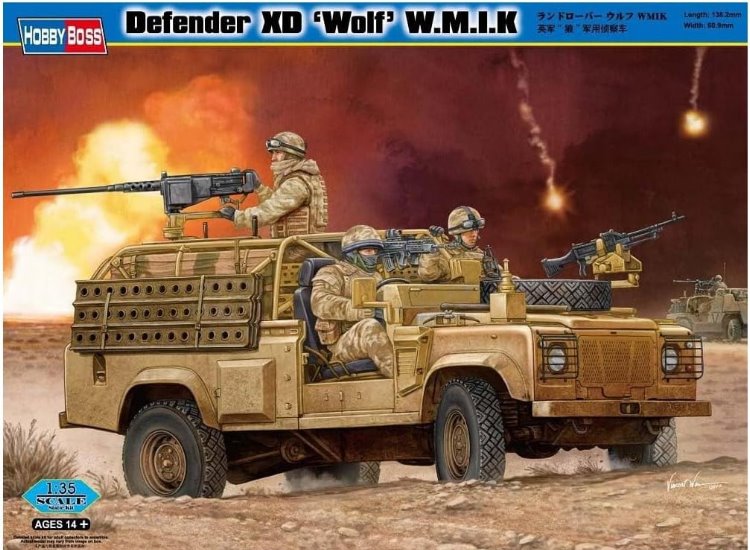 1/35 Hobbyboss - Land Rover Defender XD Wolf WMIK