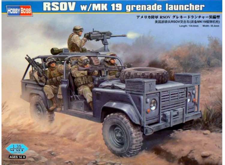 1/35 Hobbyboss - RSOV w/Mk19 Grenade Launcher