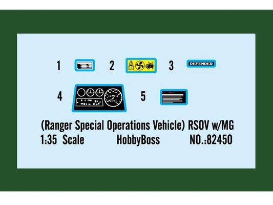 1/35 Hobbyboss - RSOV w/MG Ranger Special Operations Vehicle