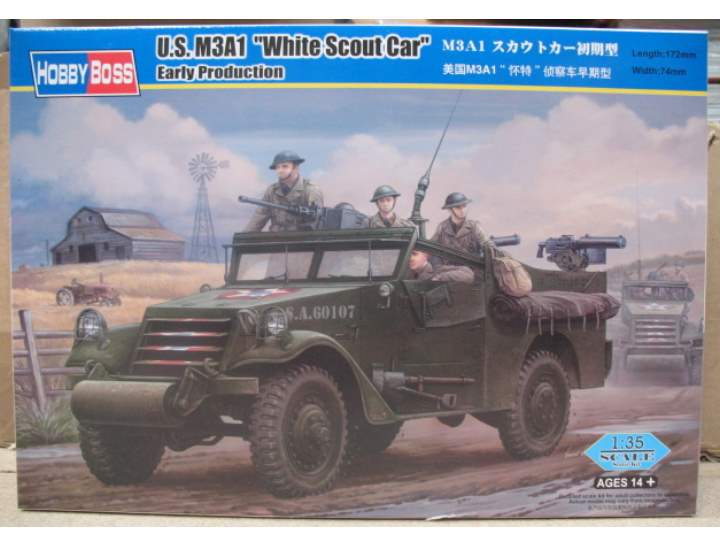 1/35 Hobbyboss - M3A1 Scout Car 'White' Early Version
