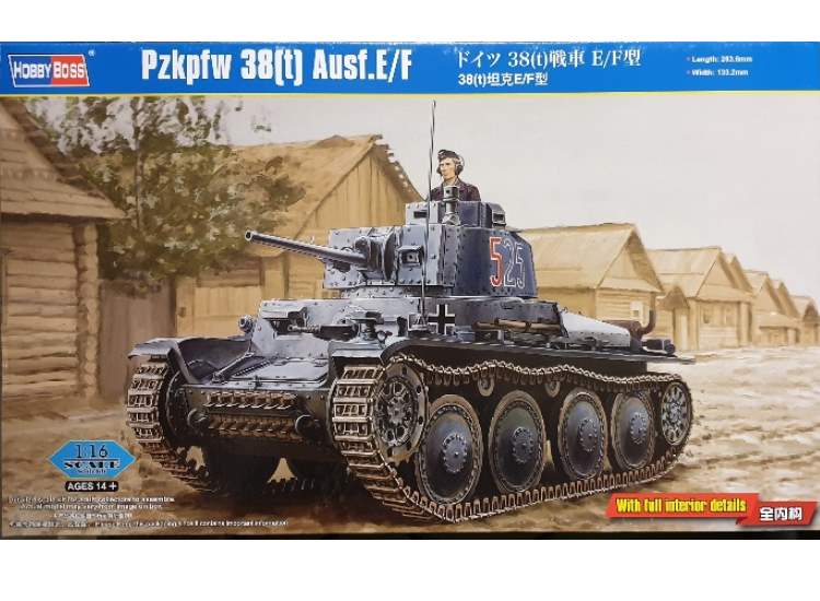 1/16 Hobbyboss - Pzkpfw 38(t) Ausf.E/F w/ Full Interior Detail