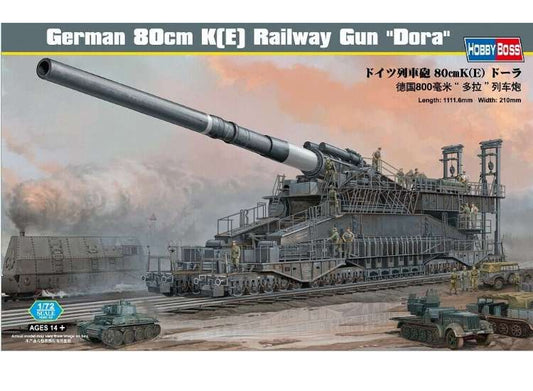 1/72 Hobbyboss - German 80cm K(E) Railway Gun Dora