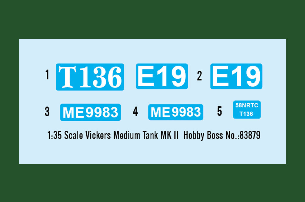 1/35 Hobbyboss - Vickers Medium Tank Mk.II