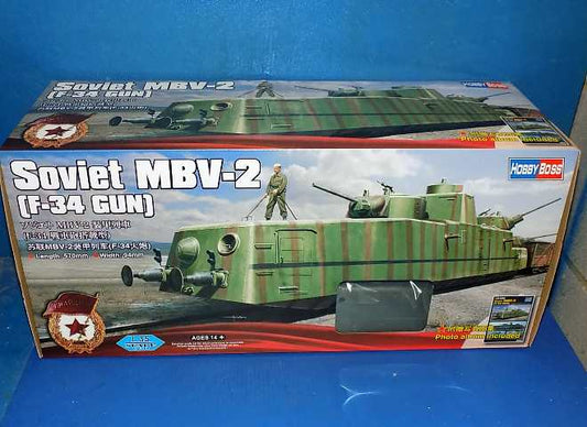 1/35 Hobbyboss - Soviet MBV-2 (F-34 Gun) Ralroad Gun