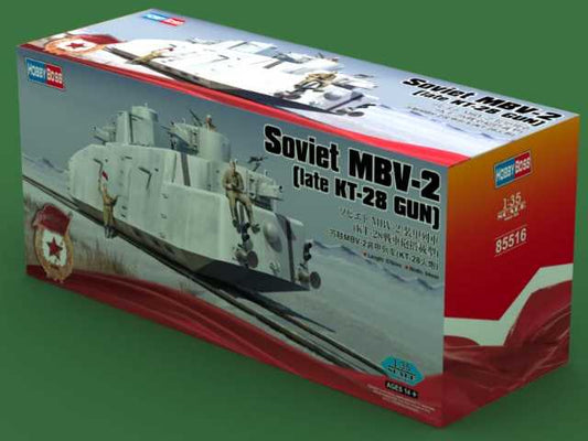 1/35 Hobbyboss - Soviet MBV-2 (late KT-28) Railway Gun