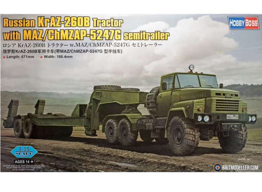 1/35 Hobbyboss - Russian KrAZ-260B Tractor & ChMZAP-5247G Trailer