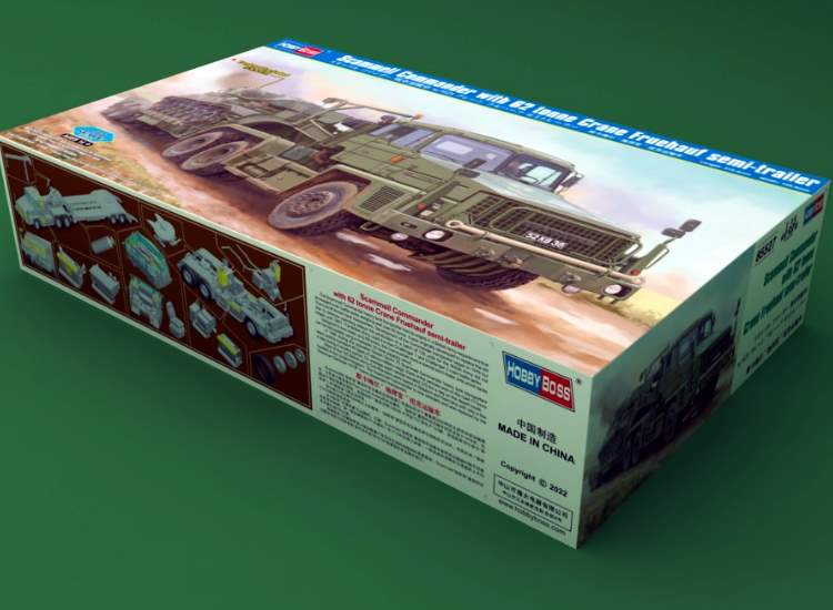 1/35 Hobbyboss - Scammell Commander w/62t Crane Semi Trailer - DAMAGED BOX