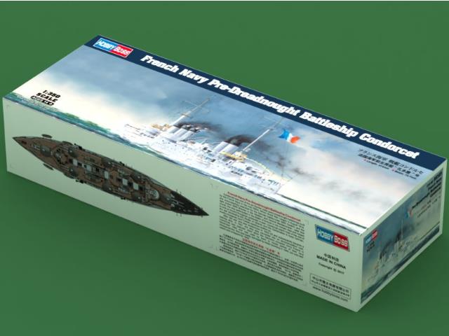 1/350 Hobbyboss - French Navy Pre-Dreadnought Battleship Condorcet