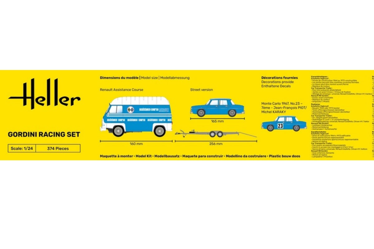 1/24 Heller - Gordini Racing Set