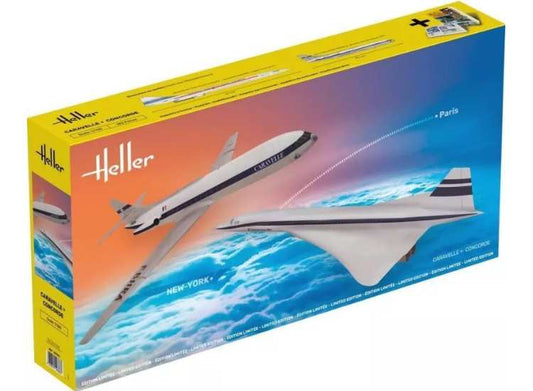 1/100 Heller - Concorde and Caravelle
