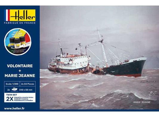 1/200 Heller - Volontaire & Marie Jeanne Starter / Gift Set (2 kits)