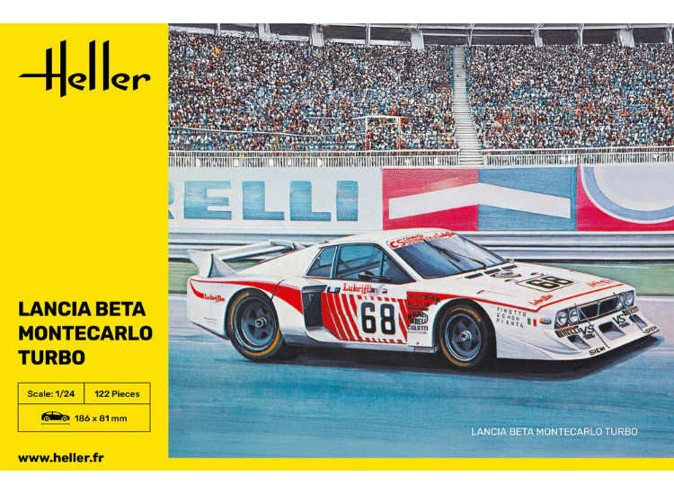 1/24 Heller - Lancia Beta Montecarlo Turbo - DAMAGED BOX