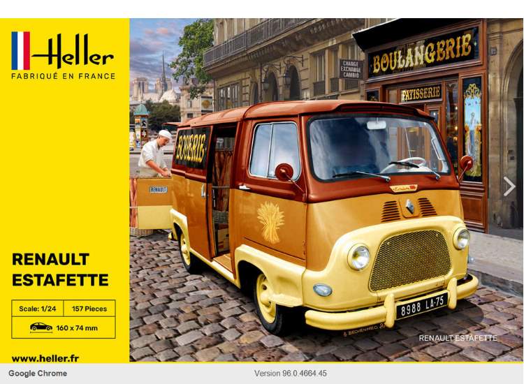 1/24 Heller - Renault Estafette Delivery Van 1964/1973