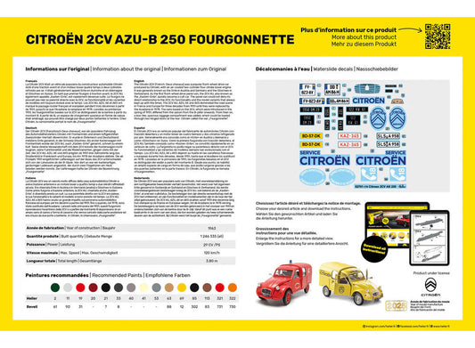 1/24 Heller - Citroen 2CV Fourgonette AK 250