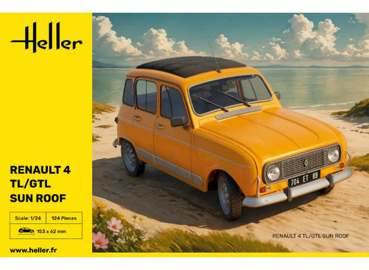 1/24 Heller - Renault 4 TL/GTL Sun Roof - DAMAGED BOX