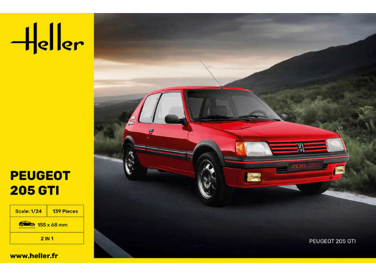 1/24 Heller - Peugeot 205 GTI