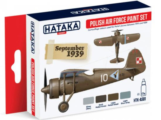 4 x 17ml Hataka - Acrylic Paint Set - Polish Air Force