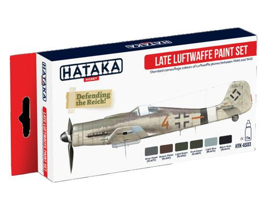 6 x 17ml Hataka - Acrylic Paint Set - Late Luftwaffe
